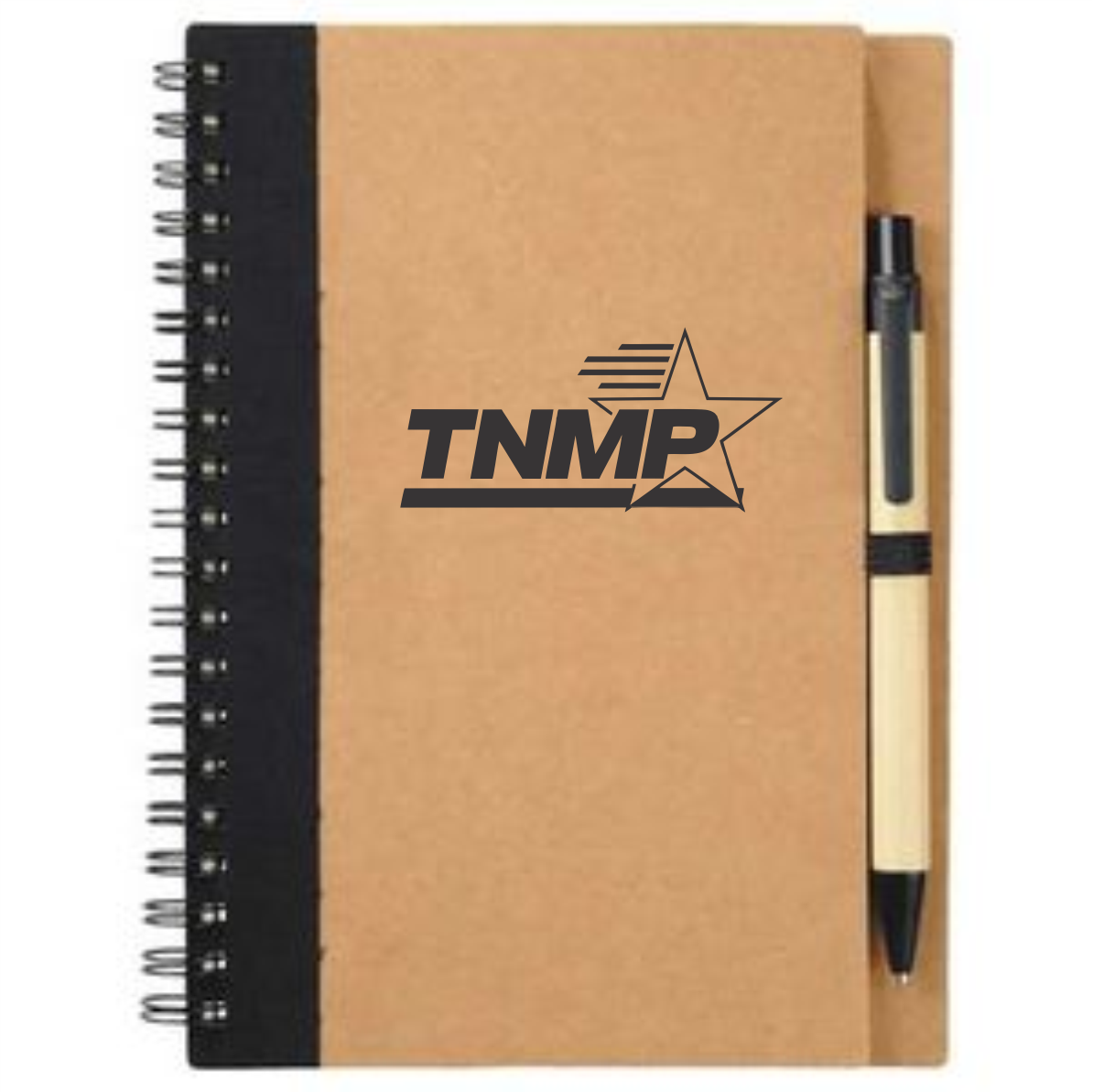 5" X 7" Eco Spiral Notebook With Pen